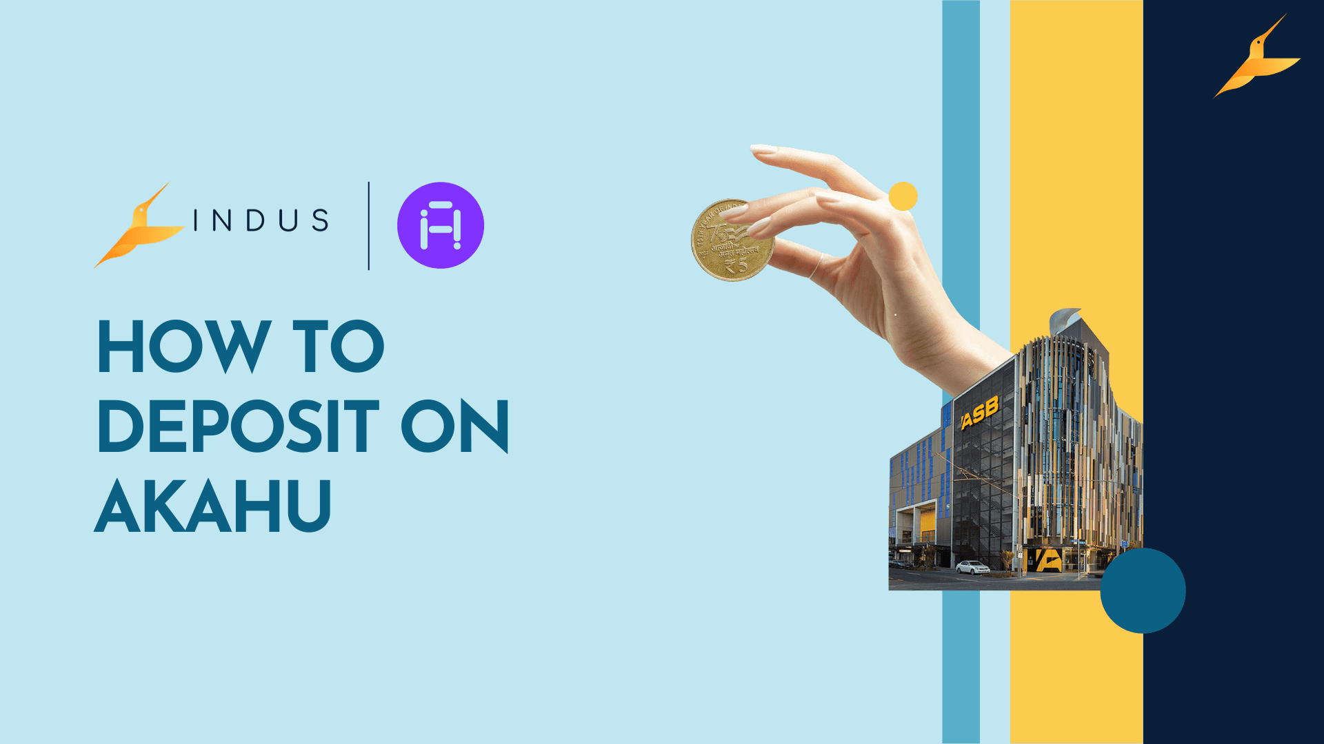 How to deposit funds in Indus with Akahu